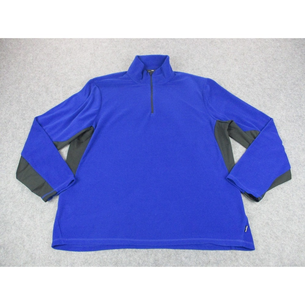 Ralph Lauren Sweatshirt Mens 2XL XXL Blue RLX‎ 1/4 Zip Fleece Pullover Sweater